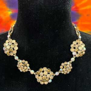 Anne Klein vintage Gold Floral Necklace